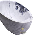 Designer Bathtub | Panda White Marble Tub 70.87" Long