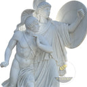 Marble Sculpture for Sale of White Marble Warrior and Youth
