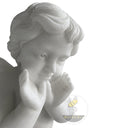 Marble Angel for Garden white marble praying cherub