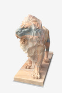 Marble lion statue