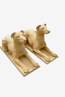 Buy Yellow Stone pair of dogs sculpture