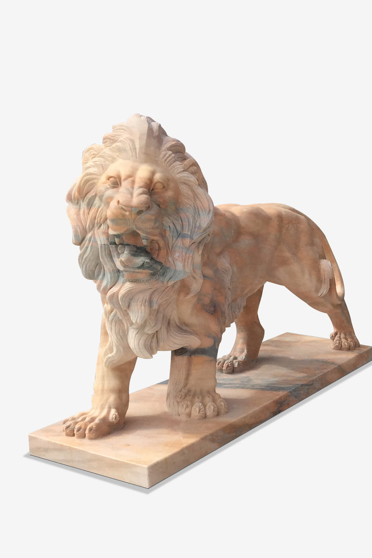Buy Natural red stone Lion Sculpture