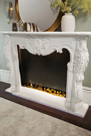 Art Deco White marble fireplace surrounds