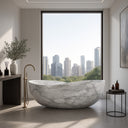 حوض استحمام من الرخام الأبيض بابيلون