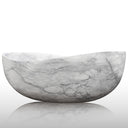 white marble bathtub