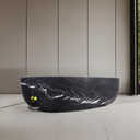 Black marble tub customzied stone tubs