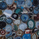 Backlit blue agate slab in Backlit blue agate - Image 1
