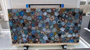 Backlit blue agate slab in Backlit blue agate - Image 2