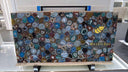 Backlit blue agate slab in Backlit blue agate - Image 1