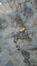 Labradorite Lemurian Blue Granite Slab in Labradorite Lemurian Blue Granite - Image 4