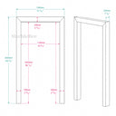 Marble door frame in Arabescato Orobico - Image 4