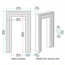 Stone door surround in Arabescato Orobico - Image 4
