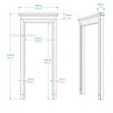 Marble door trim in Arabescato Orobico - Image 4