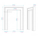 Marble door frame in Arabescato Orobico - Image 4