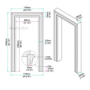 marble door casing in Arabescato Orobico - Image 4