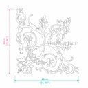 marble floral appliqué in Royal Batticino - Image 11