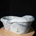White Marble bathtub mini -modern marble decoration