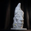 Maya Statue in white marble