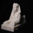 Sphinx statue in white marble
