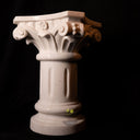 Colonnes architecturales en marbre blanc