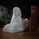 Sphinx statue in white marble