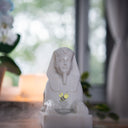 Sphinx statue in white marble