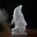Maya Statue in white marble