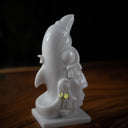 Maya Statue in white marble