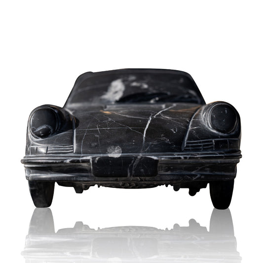 Black marble car model