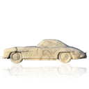 Customizable white marble car model