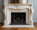 Custom Marble Fireplace Mantel 54 1/4" wide x 46" high
