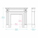 Limestone fireplace in Moonlight Beige Limestone - Image 11
