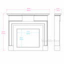 Limestone fireplace surround in Moonlight Beige Limestone - Image 11