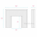 Natural limestone fireplace in Moonlight Beige Limestone - Image 8