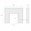 Modern travertine fireplace in White Travertine - Image 9