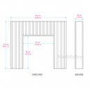 Marble fireplace for sale in Calacatta Gold - Image 7