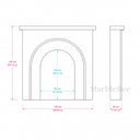 Marble mantelpiece in Calacatta Gold - Image 7