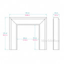 Travertine fireplace in White Travertine - Image 8
