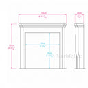 Travertine fireplace in White Travertine - Image 8