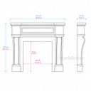 Marble fire surround in Calacatta Gold - Image 7