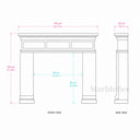 Limestone fireplace in Moonlight Beige Limestone - Image 8