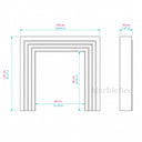 Travertine fireplace in White Travertine - Image 8