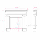 Limestone fire place in Moonlight Beige Limestone - Image 7