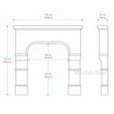 Marble fire surround in Calacatta Gold - Image 7