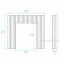 Limestone fireplace surround in Moonlight Beige Limestone - Image 8