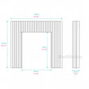 Travertine fireplace in White Travertine - Image 9