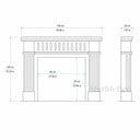 Limestone fire surround in Moonlight Beige Limestone - Image 7
