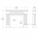 Marble fireplace surround in Calacatta Gold - Image 7