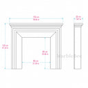 Marble fire surround in Calacatta Gold - Image 9