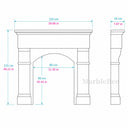 Limestone mantel in Moonlight Beige Limestone - Image 8